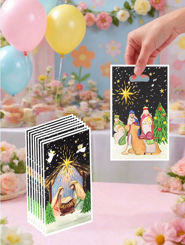 Wedding/Event Supply Store - 20개/40개 세트 세례식 테마 선물 가방,