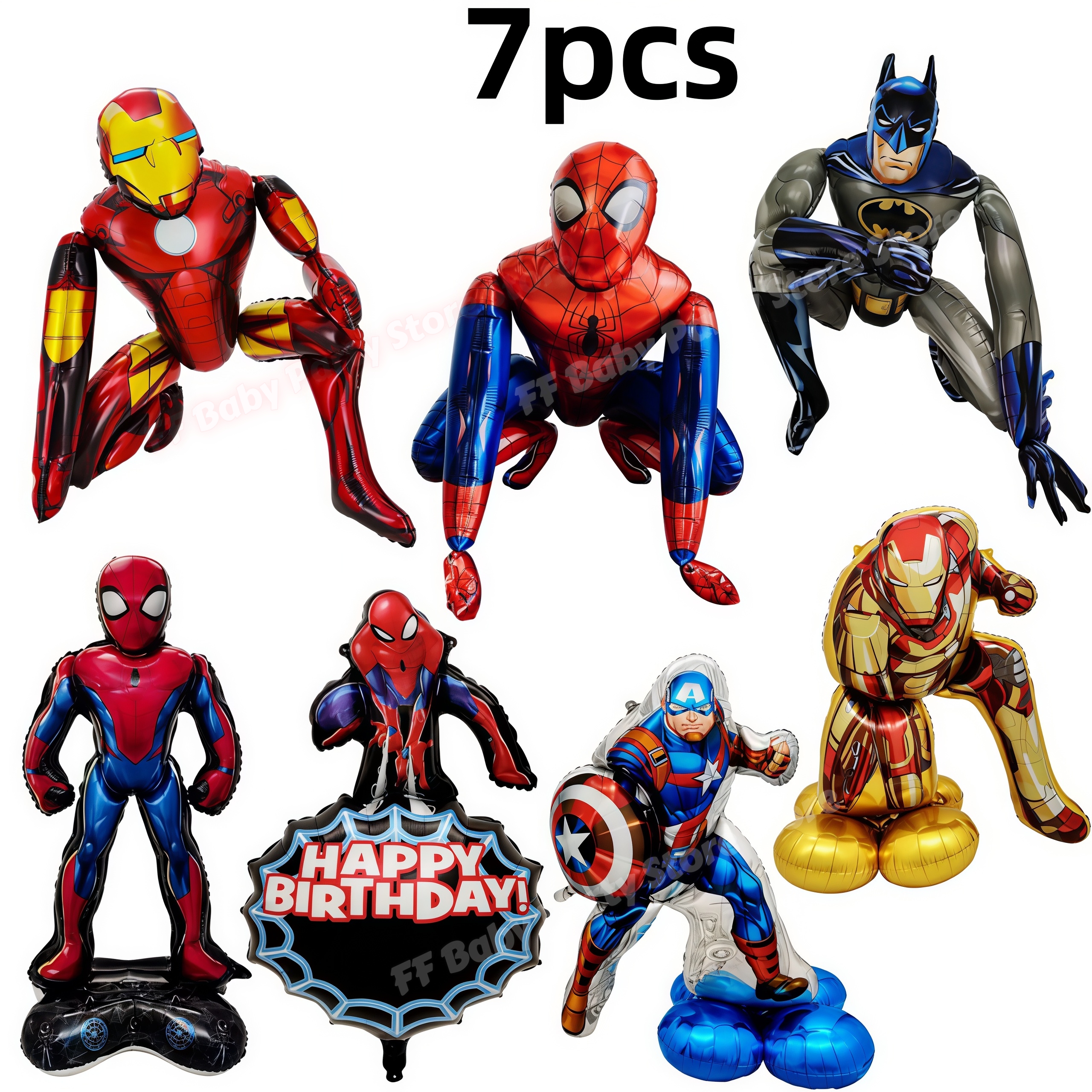 Confetti Balloon Set - 스파이더맨 대형 풍선 레드 스파이더 알루미늄
