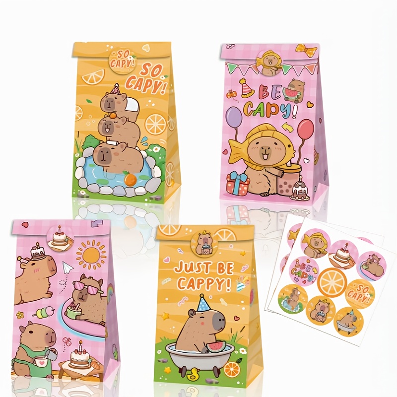 Wedding Event Supply - 12/24/48pcs Capybara 사탕 가방 생일 파티