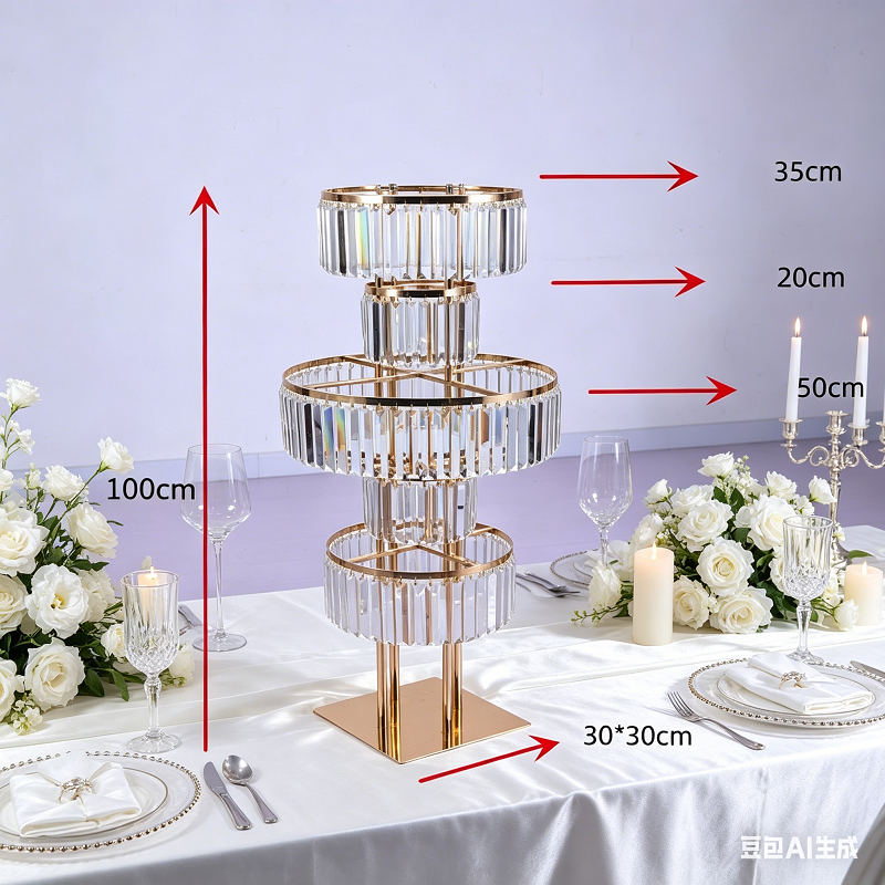 Wedding/Event Supply Store - 4개의 꽃꽂이대, 크리스탈 로드 리드 39인치