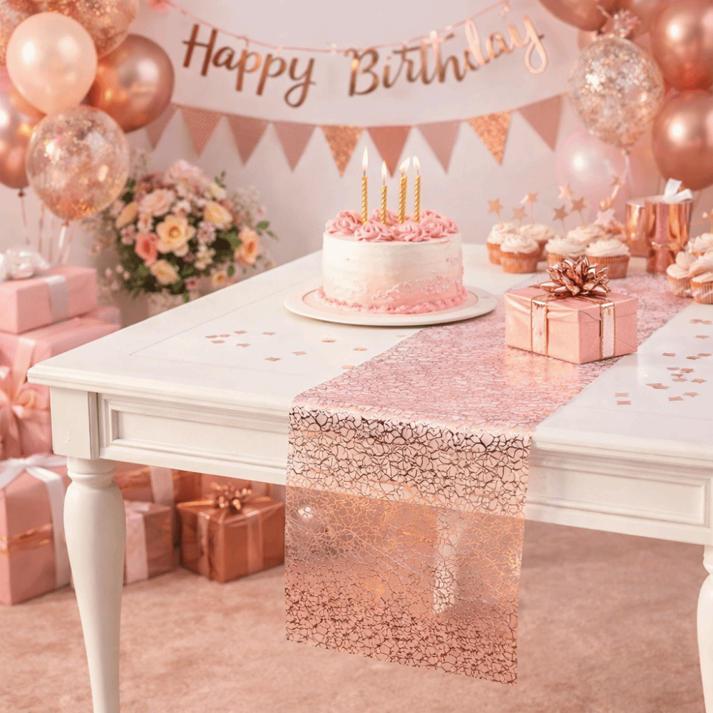 Table Runner Sequin - 반짝이는 글리터 테이블 러너 직사각형 카오티크
