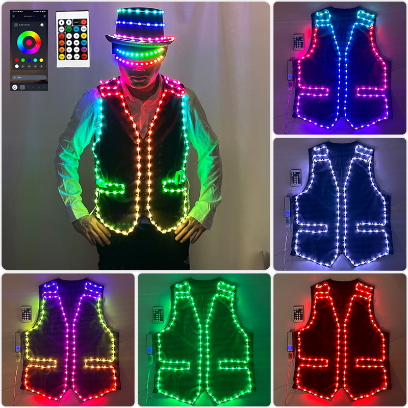 Suit Supply Wedding Party - 풀컬러 LED 의상 발광 댄스복 빛나는