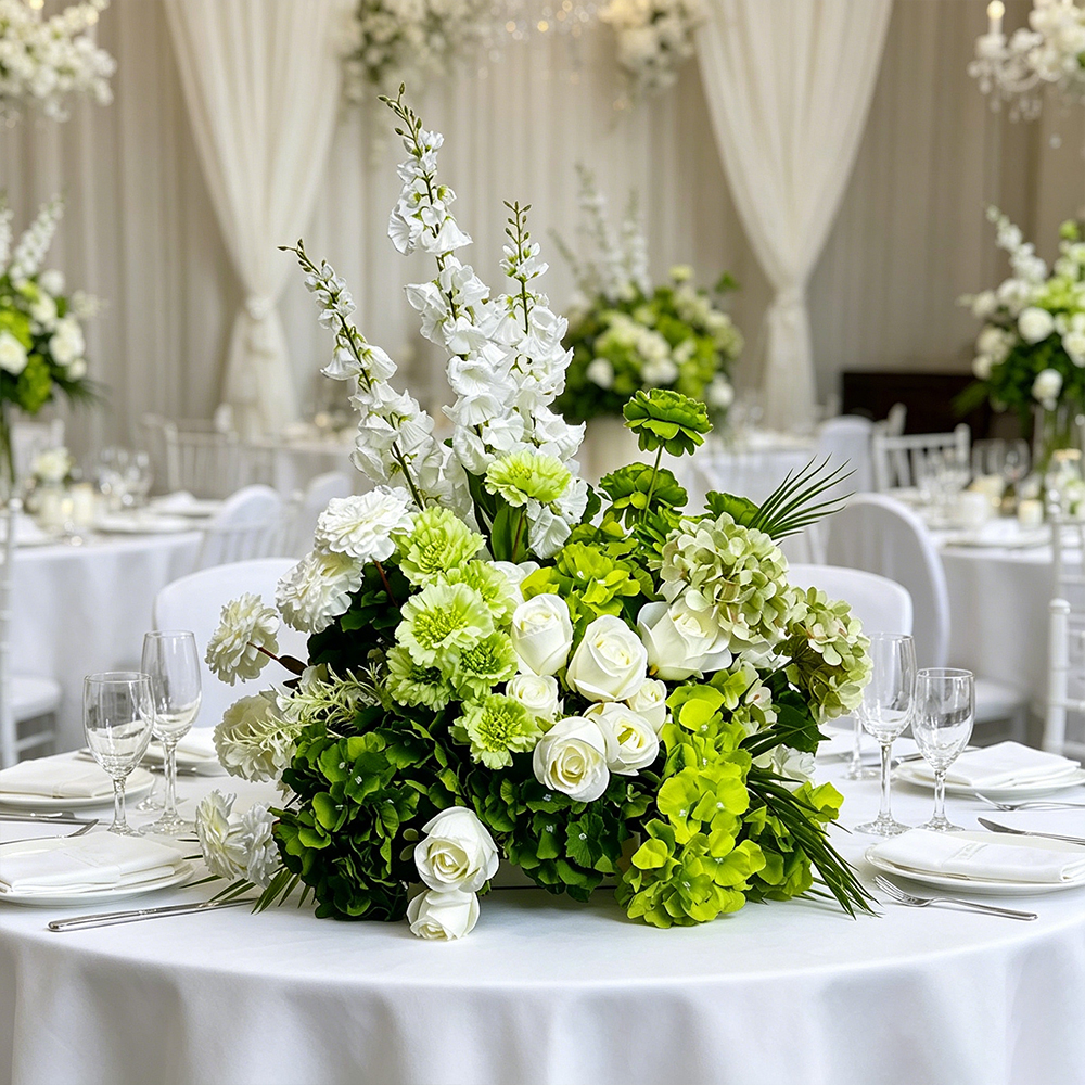 럭셔리 화이트 그린 장식 웨딩 배경 아치 걸이형 꽃줄  - Wedding Event Supply 리뷰 및 가격