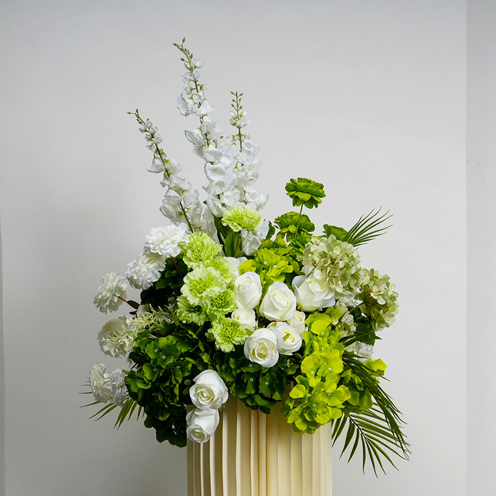 럭셔리 화이트 그린 장식 웨딩 배경 아치 걸이형 꽃줄  - Wedding Event Supply 리뷰 및 가격