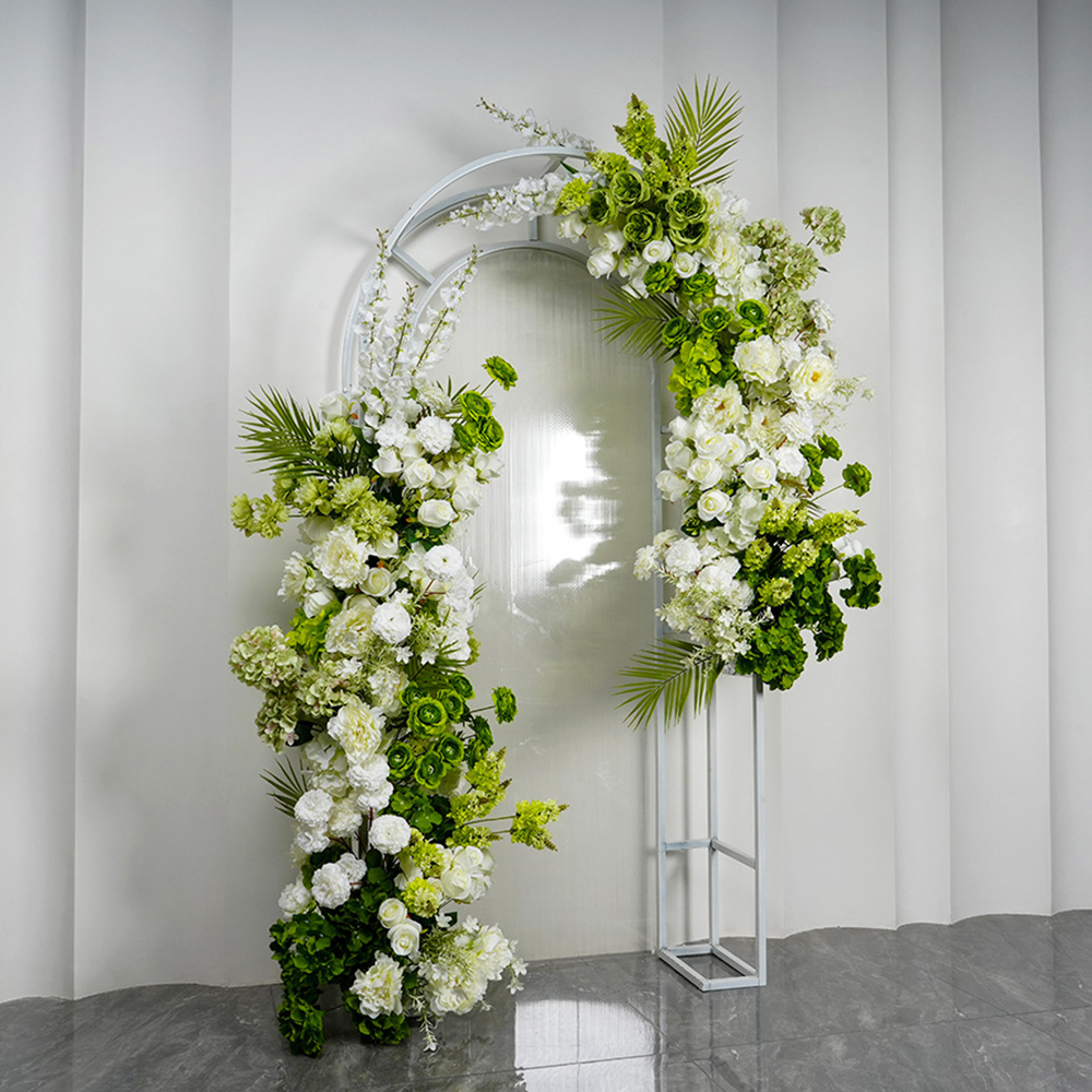 럭셔리 화이트 그린 장식 웨딩 배경 아치 걸이형 꽃줄  - Wedding Event Supply 리뷰 및 가격