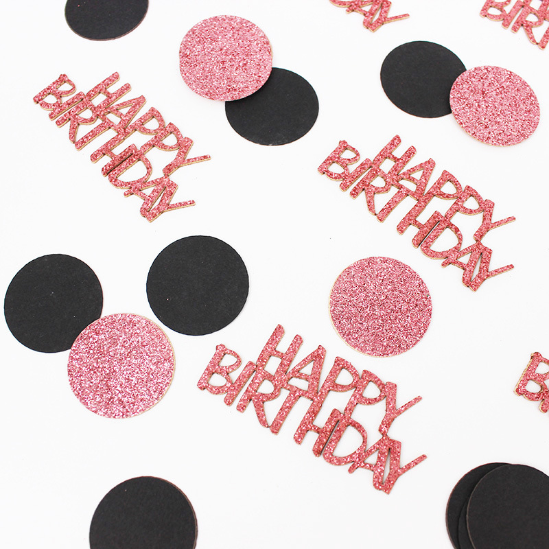 100개입 생일 축하 컨페티, 로즈 골드 블랙 글리터  - Table Runner Sequin 리뷰 및 가격