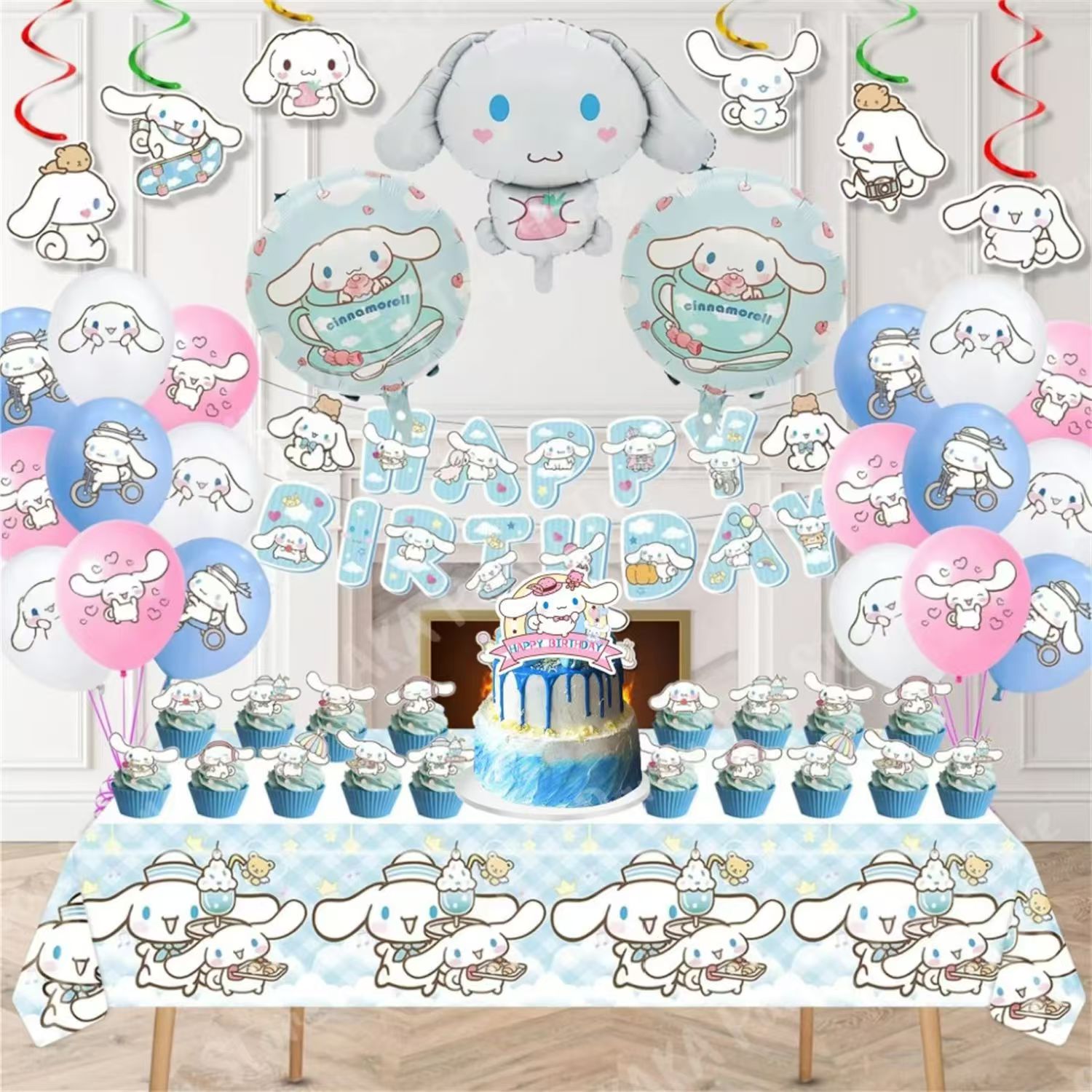 귀여운 강아지 생일 파티 식기류 일회용 배너 케이크 토 - Confetti Balloon Set 리뷰 및 가격