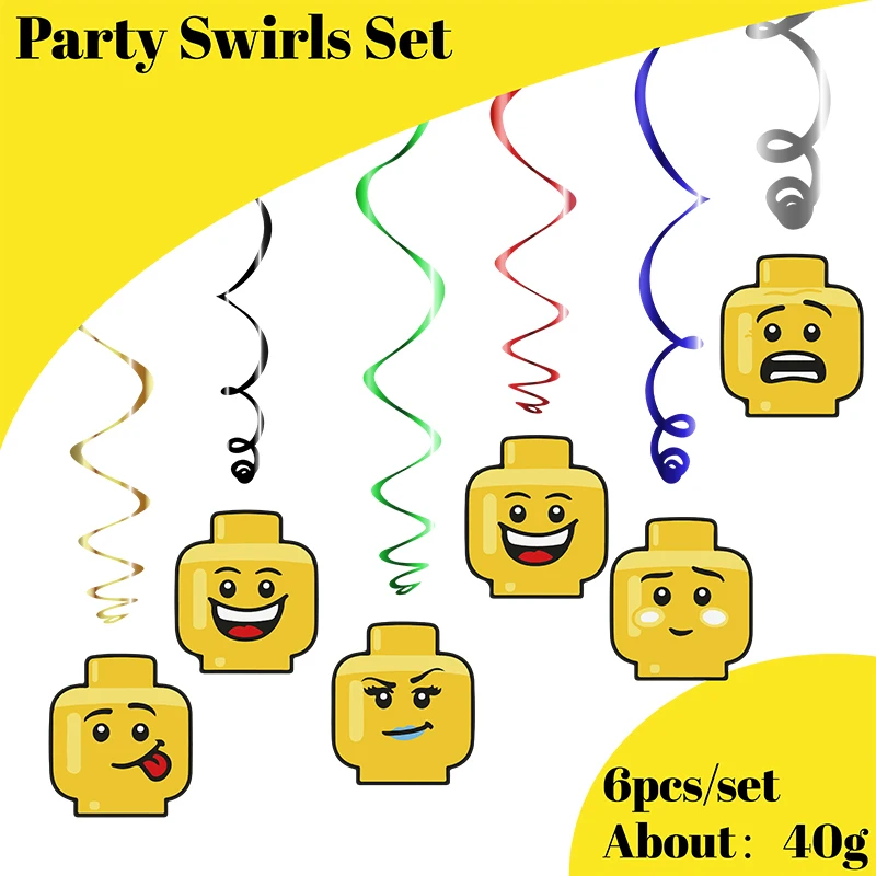 빌딩 블록 생일 축하 배너 파티 장식 종이 식기 케이크 - Confetti Balloon Set 리뷰 및 가격