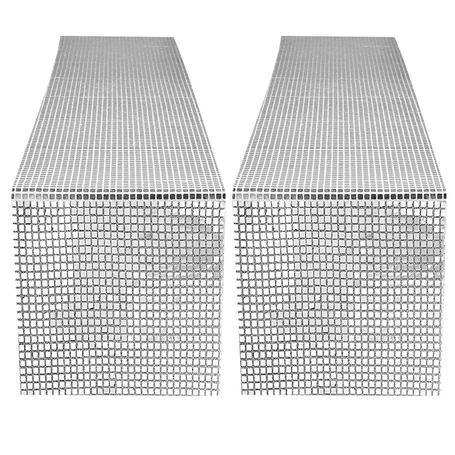 미러 실버 스팽글 테이블 러너 70년대 80년대 테마  - Table Runner Sequin 리뷰 및 가격