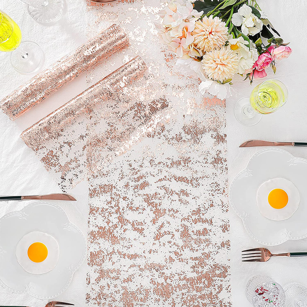 메탈릭 골드 테이블 러너 300*28cm 스팽글 반짝이 - Table Runner Sequin 리뷰 및 가격