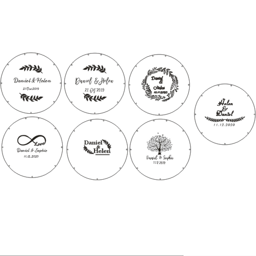 맞춤형 아크릴 라운드 웨딩 손님책 대안, 아크릴 드롭  - Personalized Guest Book 리뷰 및 가격