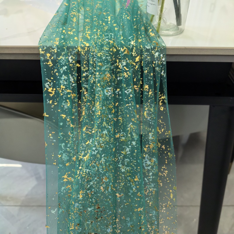 블랙 골드 테이블 러너 핫 스탬핑 시어 메쉬 튤 치즈클 - Table Runner Sequin 리뷰 및 가격