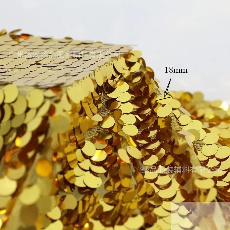 1 야드 스팽글 레이스 원단 드레스용 큰 스팽글 스팽글 - Table Runner Sequin 리뷰 및 가격