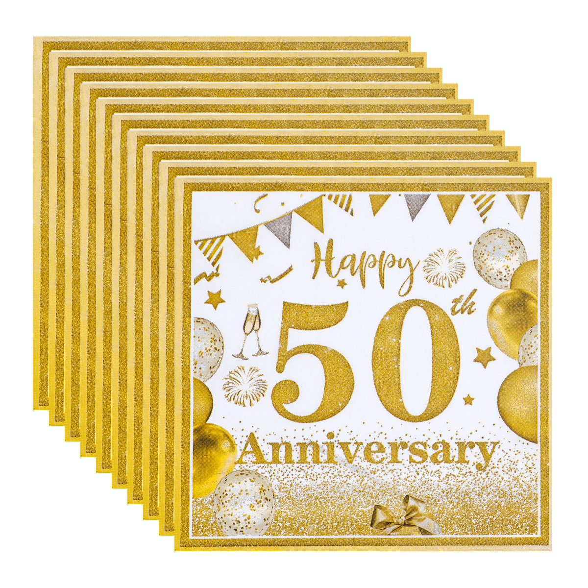 화이트 골드 40/50/60/70년 기념 일회용 디너  - Confetti Balloon Set 리뷰 및 가격