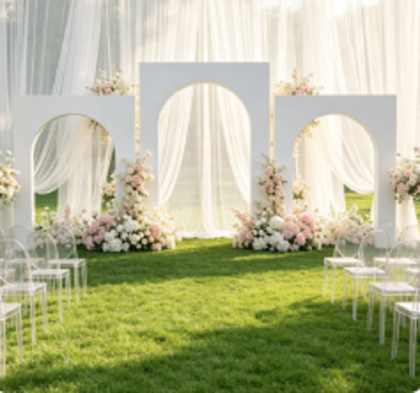 우아한 흰색 PVC 케이크 스탠드, 세련된 웨딩 파티  - Wedding/Event Supply Store 리뷰 및 가격