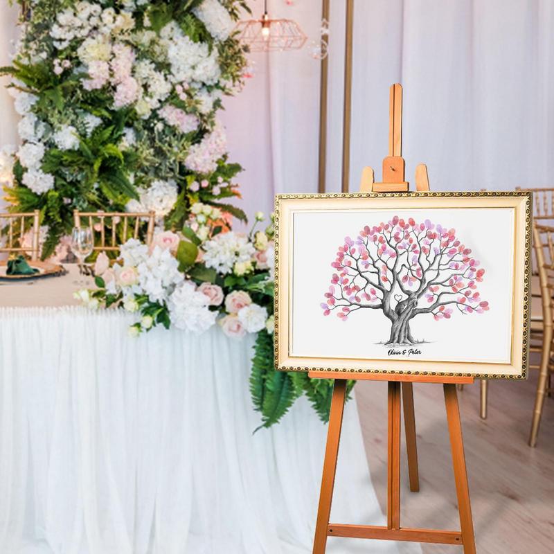 지문 나무 결혼식 졸업 지문 나무 캔버스 방명록 DIY - Personalized Guest Book 리뷰 및 가격