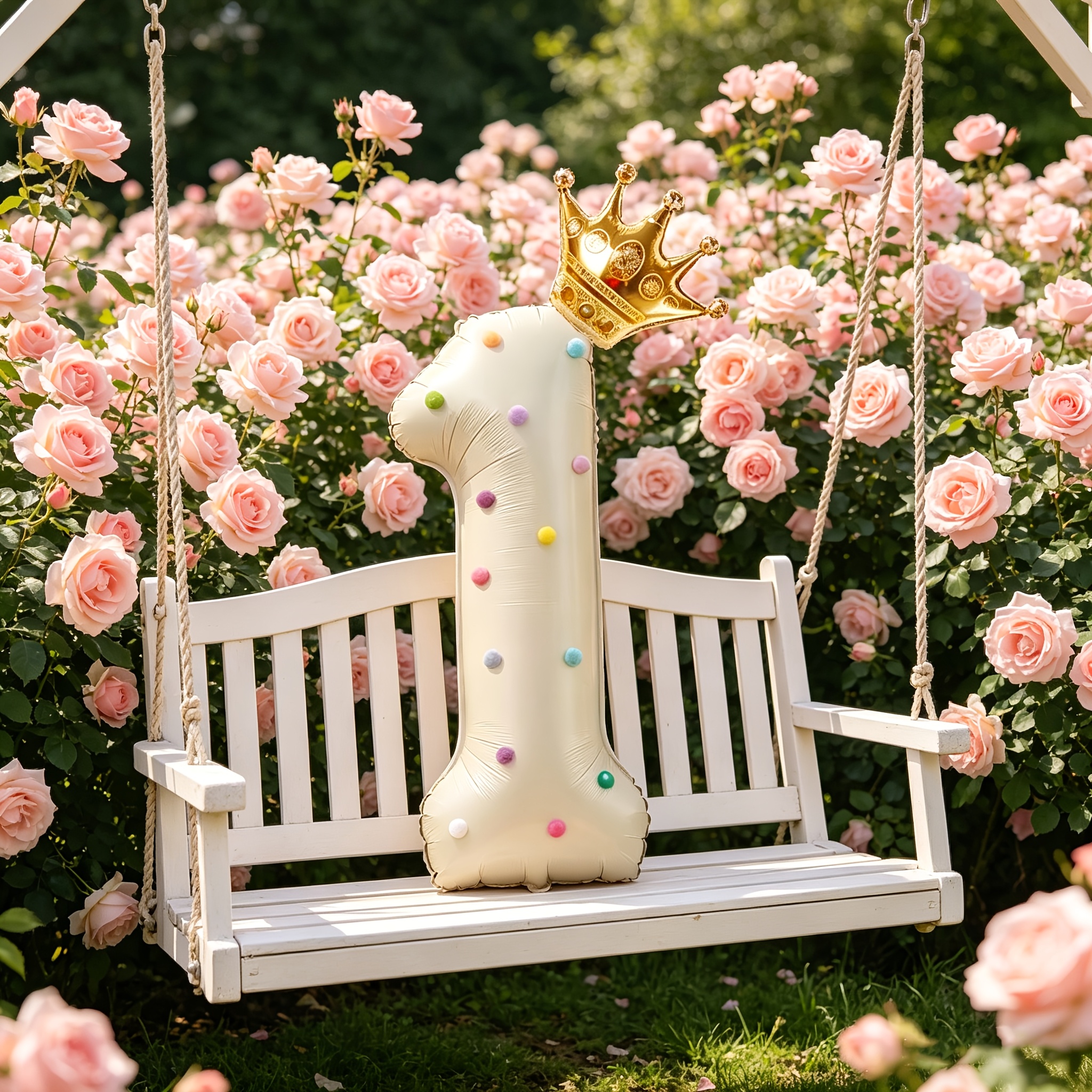 크라운, 폼폼, 접착 탭이 포함된 크림색 대형 40인치 - Wedding/Event Supply Store 리뷰 및 가격
