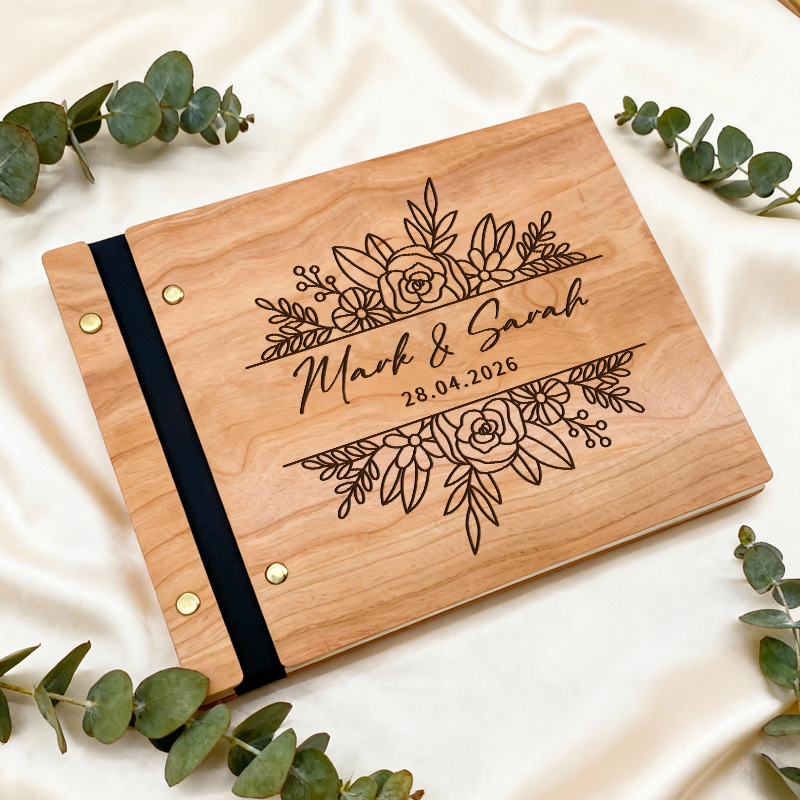 개인 맞춤형 웨딩 방명록 - 나무 웨딩 방명록 개인 맞 - Personalized Guest Book 리뷰 및 가격