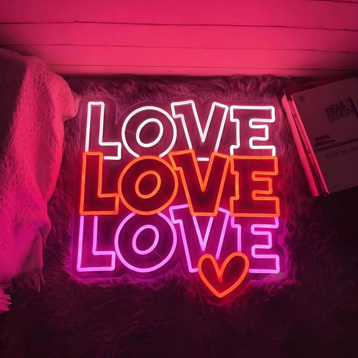 사랑 네온사인 USB 디밍 가능 LED 네온 조명, 결 - Wedding Shop 리뷰 및 가격