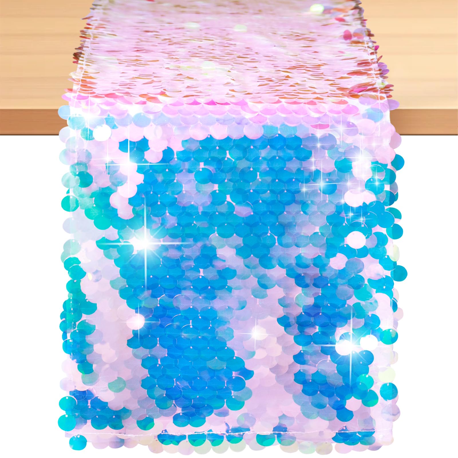 인어 파티 테이블 러너 인어 꼬리 비늘 스팽글 테이블  - Table Runner Sequin 리뷰 및 가격