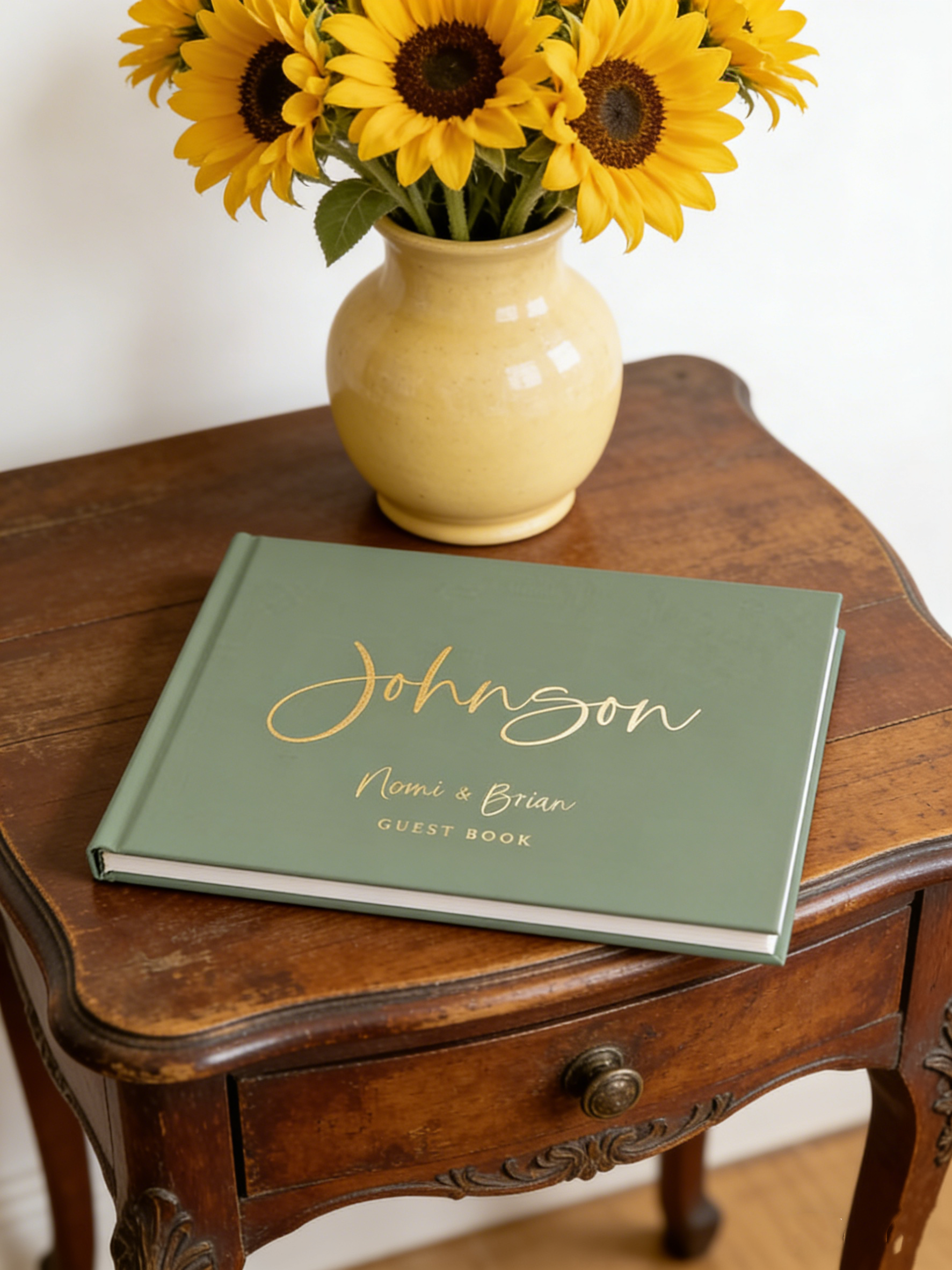 개인 맞춤형 장례식 방명록, 우아한 추모 기념 방명록  - Personalized Guest Book 리뷰 및 가격
